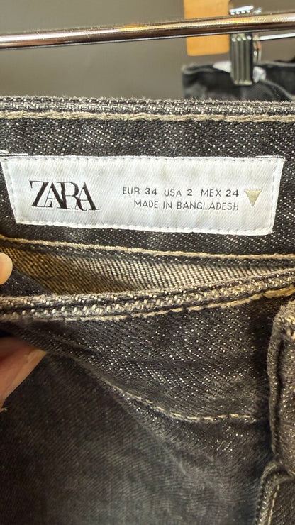 Wide Leg Black Jeans