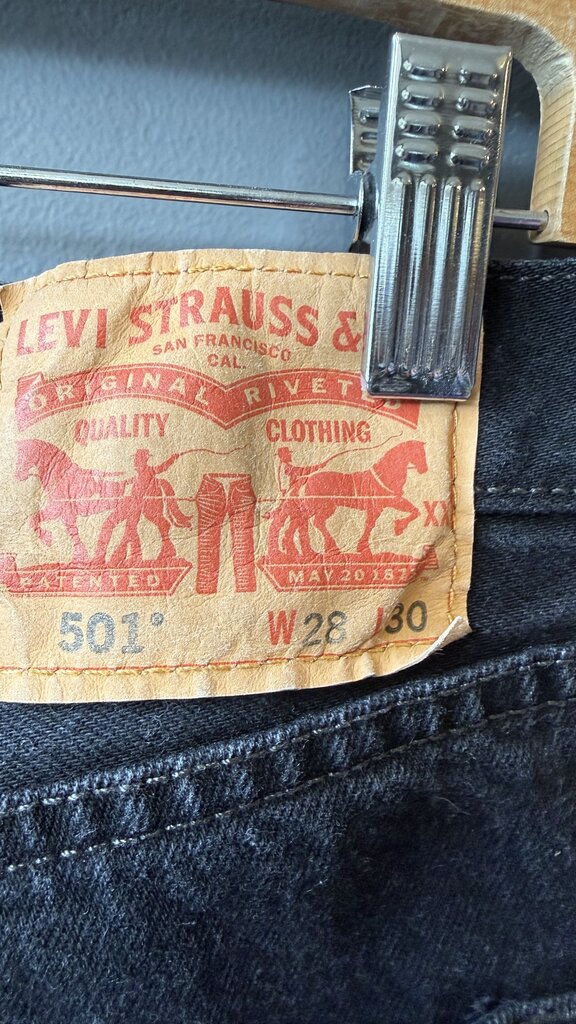Vintage Black 501 Jeans