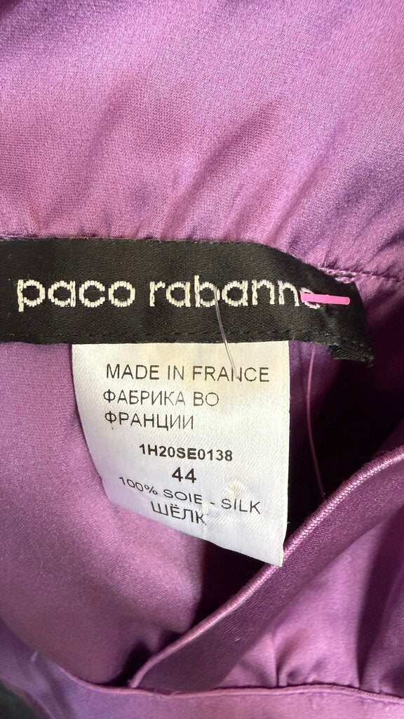 Satin Deep V Blouse