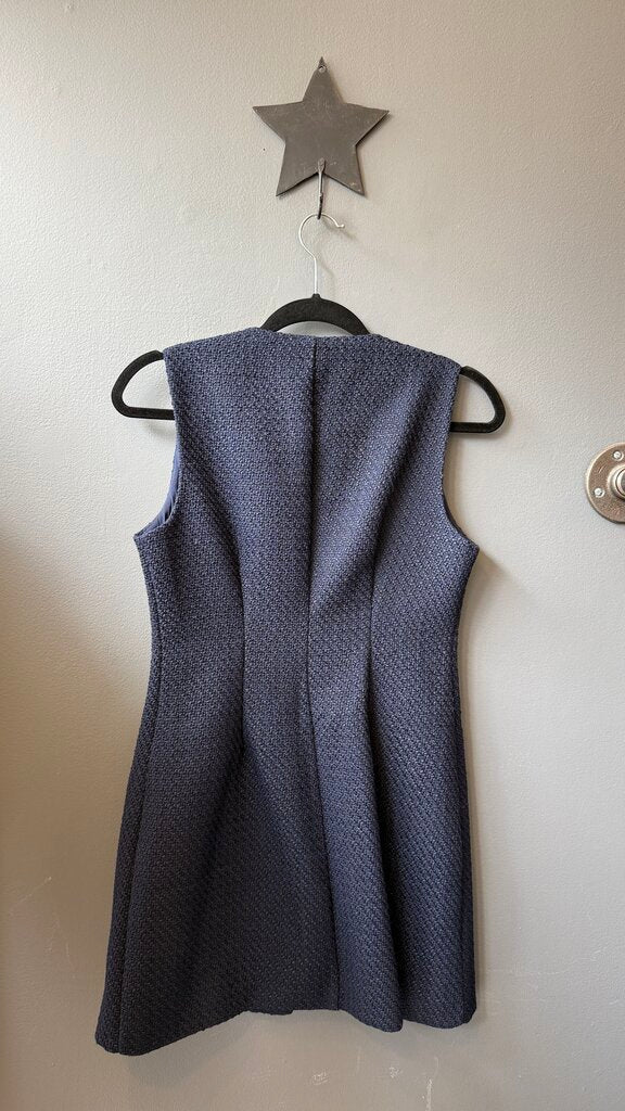 Petite Tweed Button Front Mini Dress
