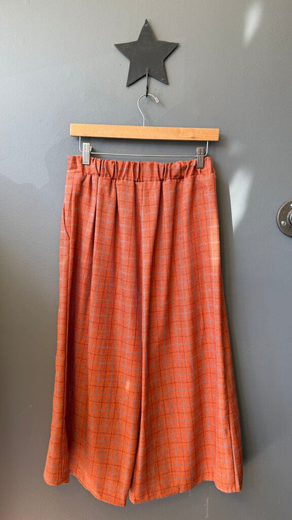 Plaid Midi Skort