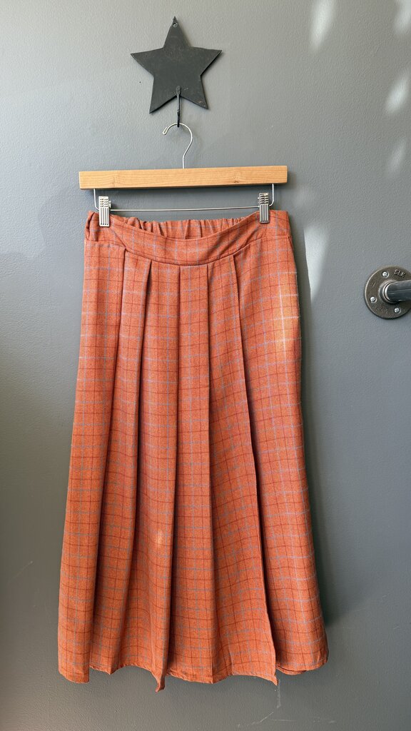 Plaid Midi Skort