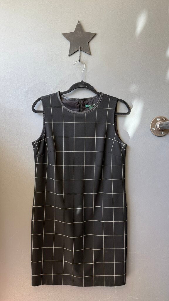 Windowpane Shift Dress