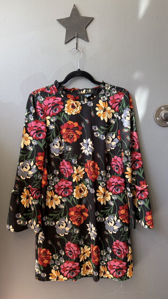 Floral Longsleeve Shift Dress