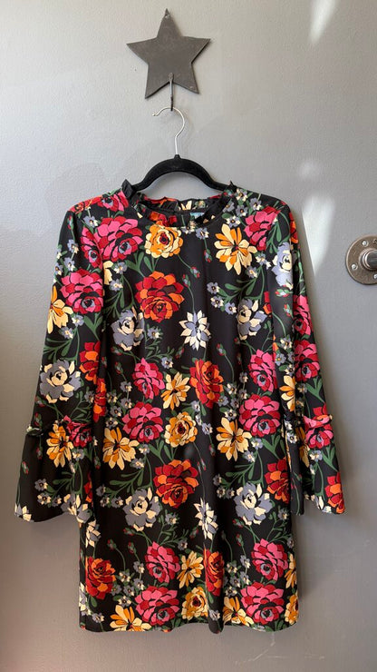 Floral Longsleeve Shift Dress