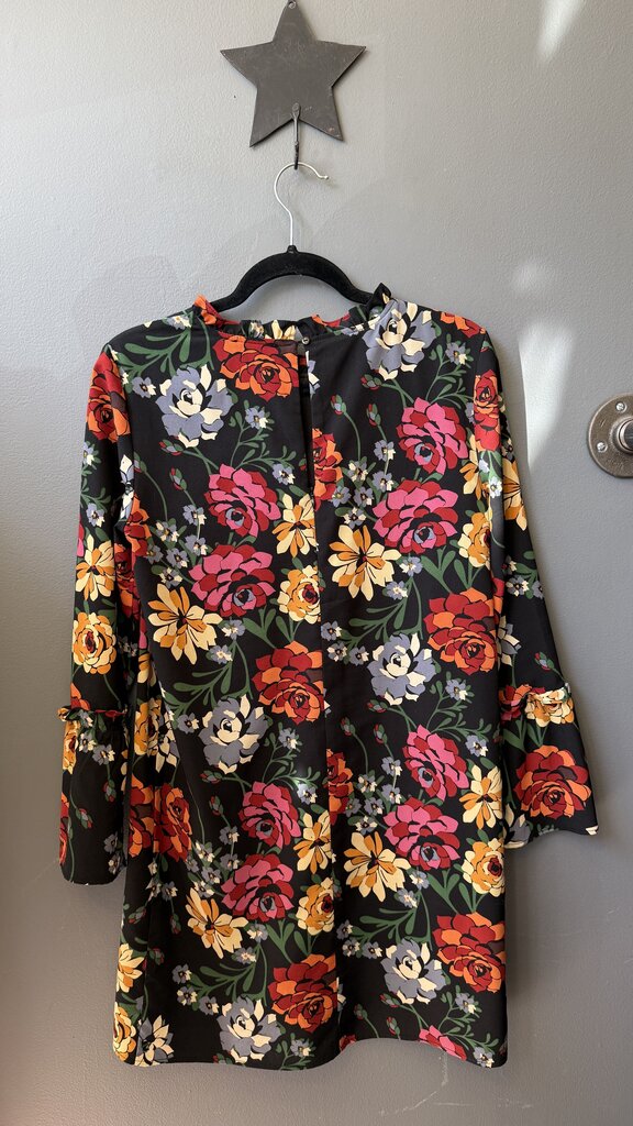 Floral Longsleeve Shift Dress