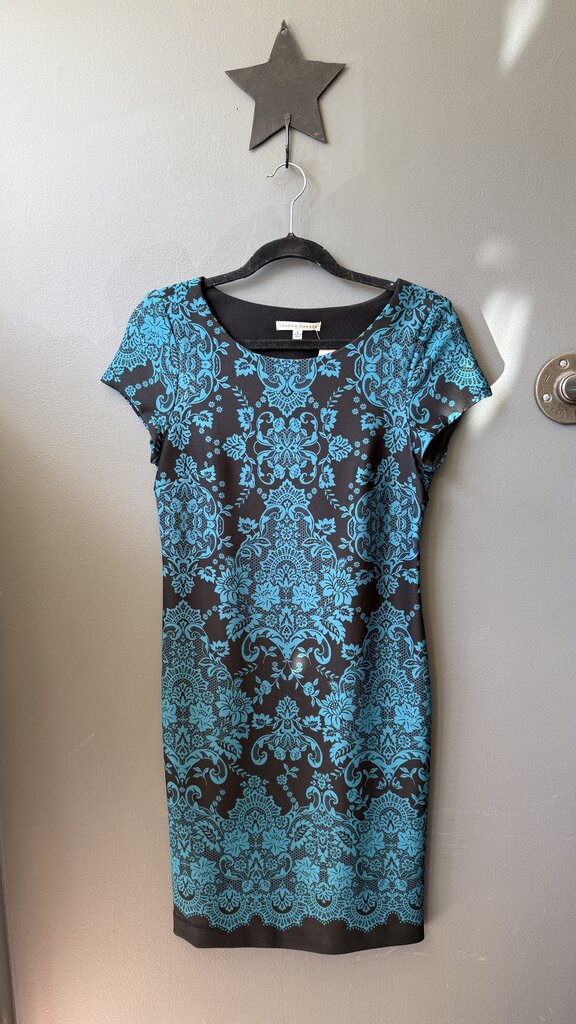 Printed Neoprene Sheath Dress