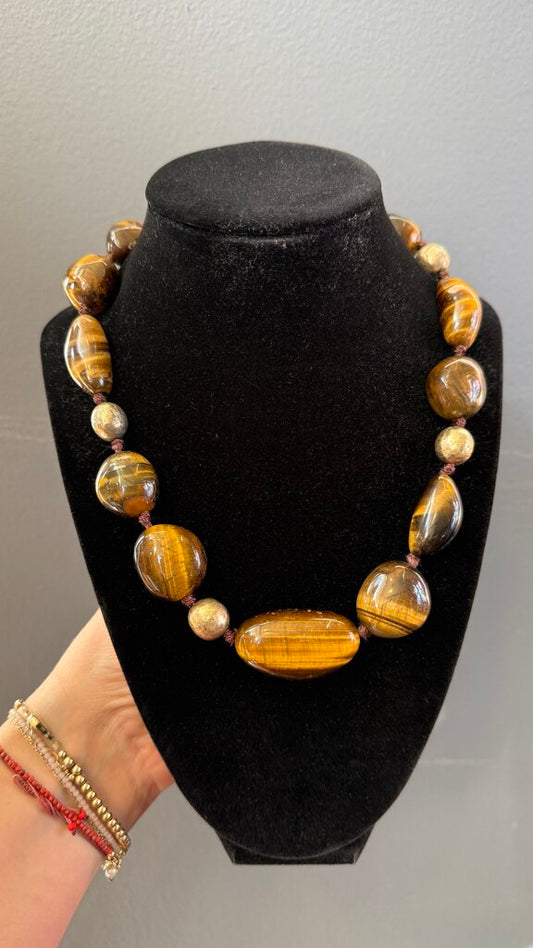 Vintage Tigers Eye Necklace