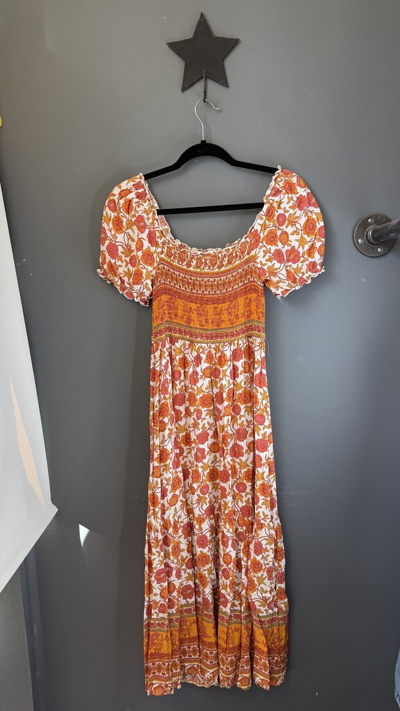 Smocked Midi Dress