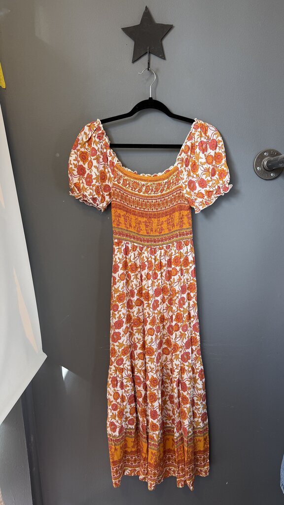 Smocked Midi Dress
