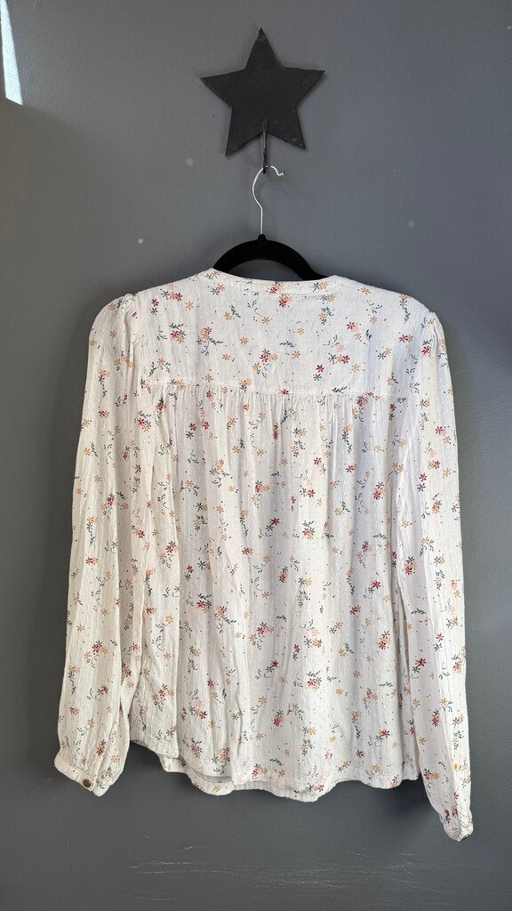 Floral Henley Blouse