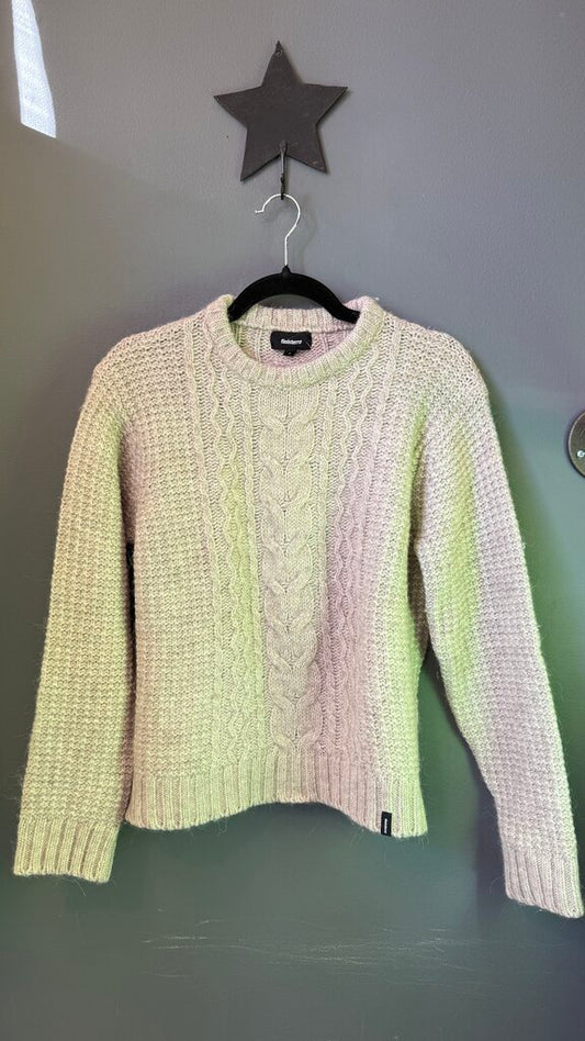Wool Alpaca Blend Cableknit Sweater