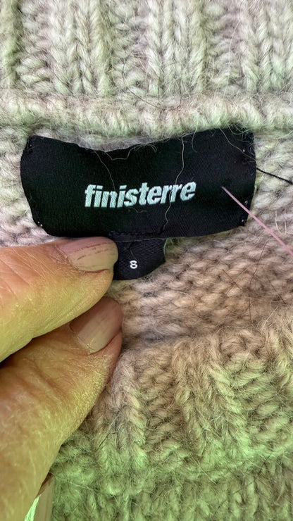Wool Alpaca Blend Cableknit Sweater