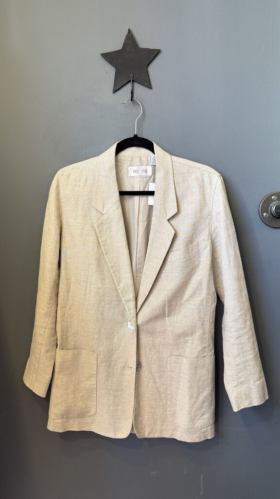 Vintage Linen Cotton Blazer