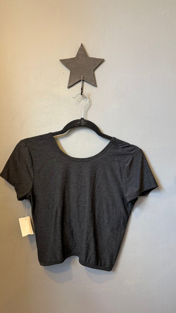 Knot Back Crop Tee