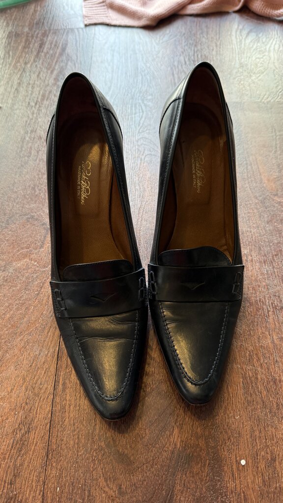Leather Loafer Pumps
