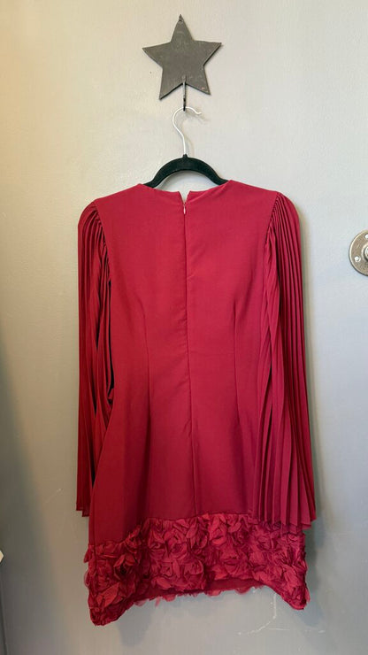Rose Hem Longsleeve Shift Dress