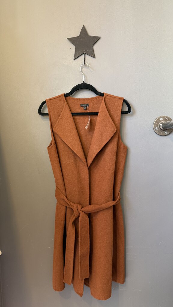 Double Faced Belted Long Vest