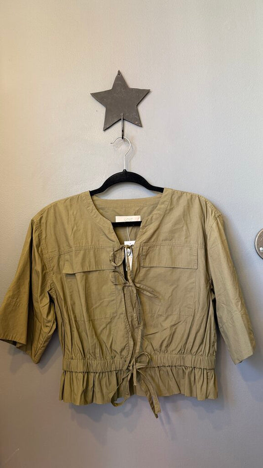 Bow Front Drawstring Top