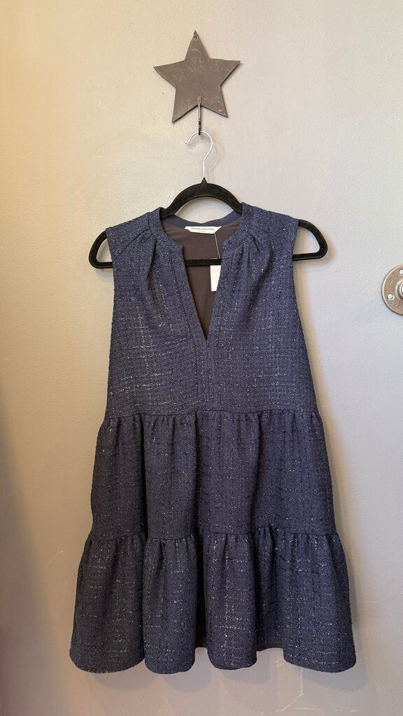 Shimmer Tweed Tiered Dress