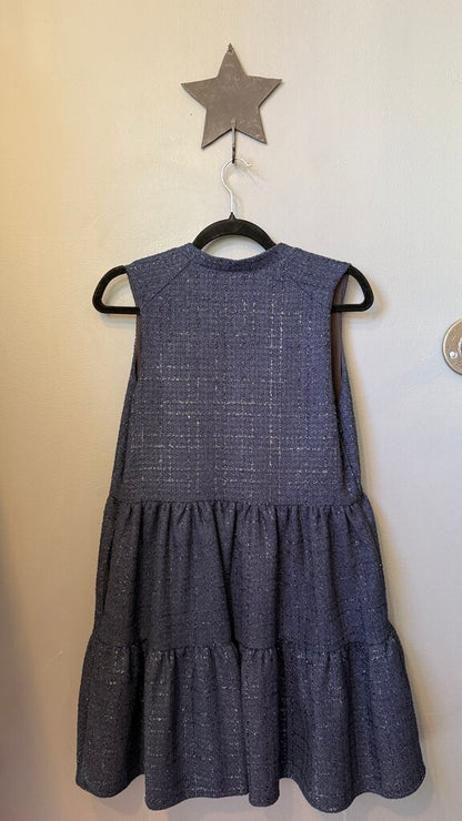 Shimmer Tweed Tiered Dress
