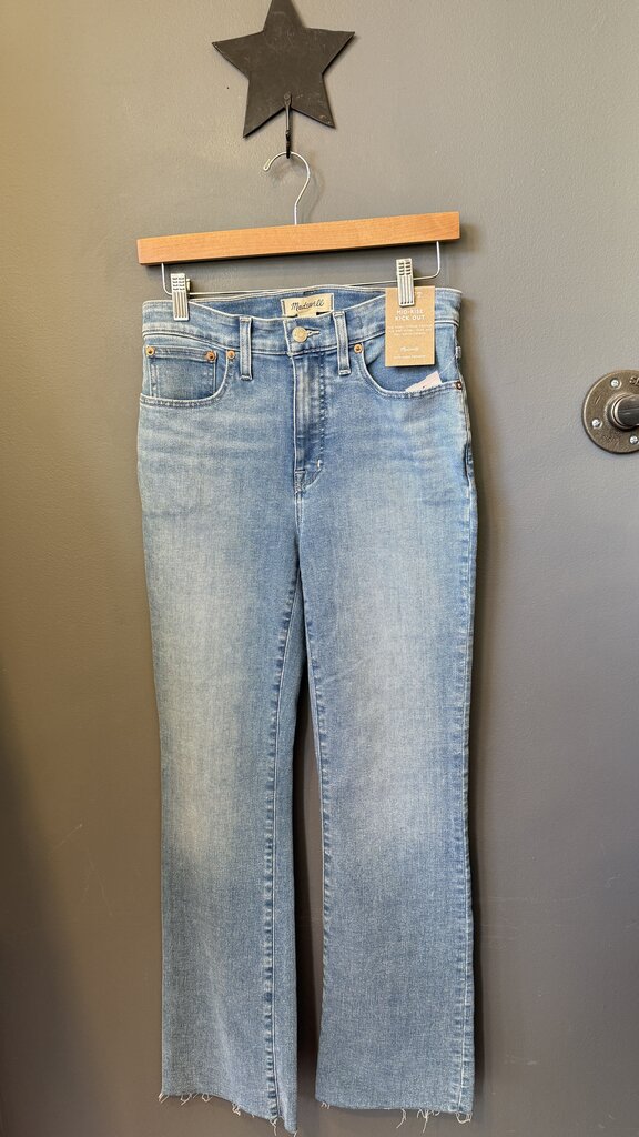 Mid Rise Kick Out Jeans