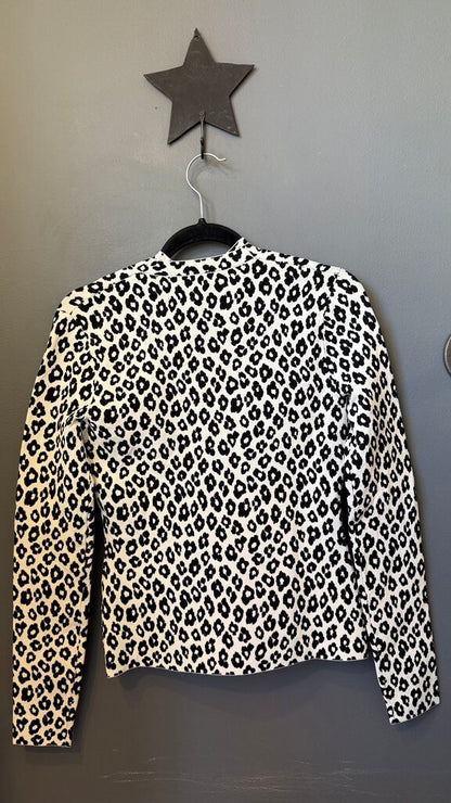 Set Leopard Tank + Cardigan Sweater Set