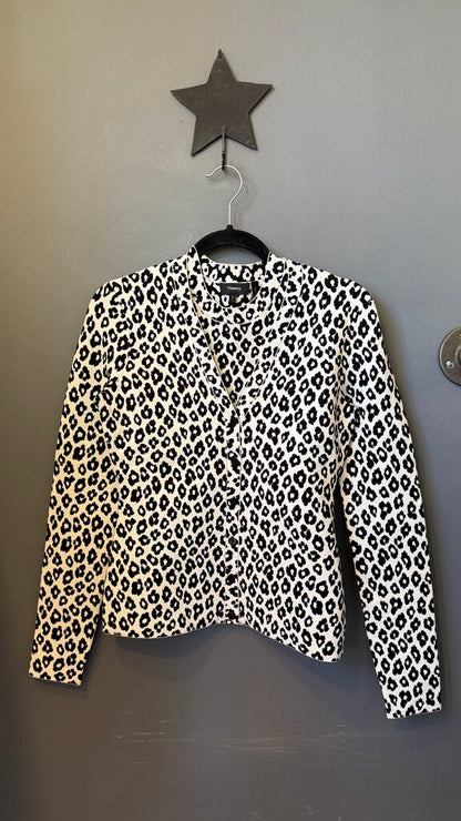 Set Leopard Tank + Cardigan Sweater Set