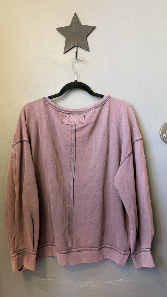 V neck Oversized Sweatshirt