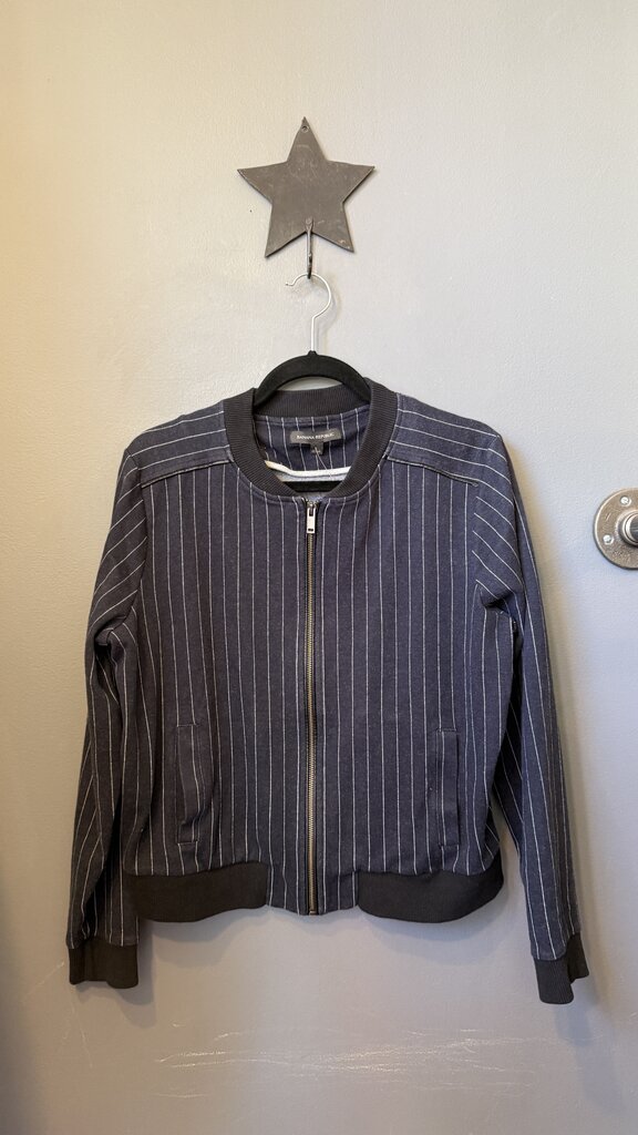 Stripe Bomber Jacket