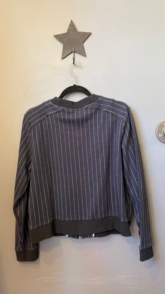 Stripe Bomber Jacket