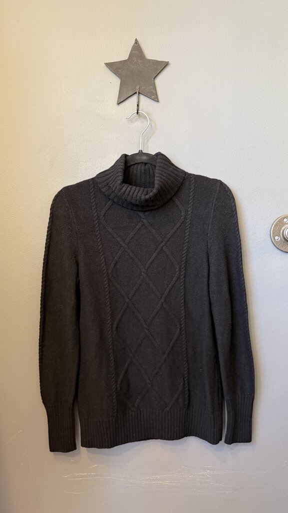Cashmere Cableknit Turtleneck Sweater