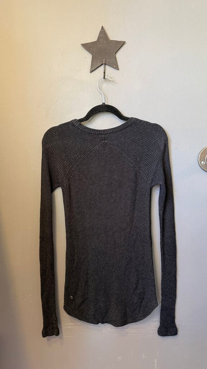 Ribbed Round Hem Sweater