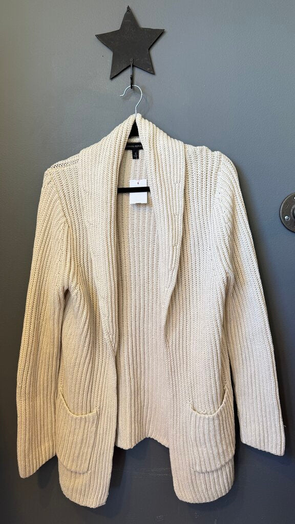 Cotton Ribbed Duster Cardigan Sweater