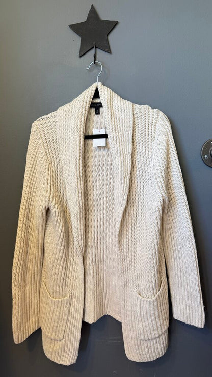 Cotton Ribbed Duster Cardigan Sweater