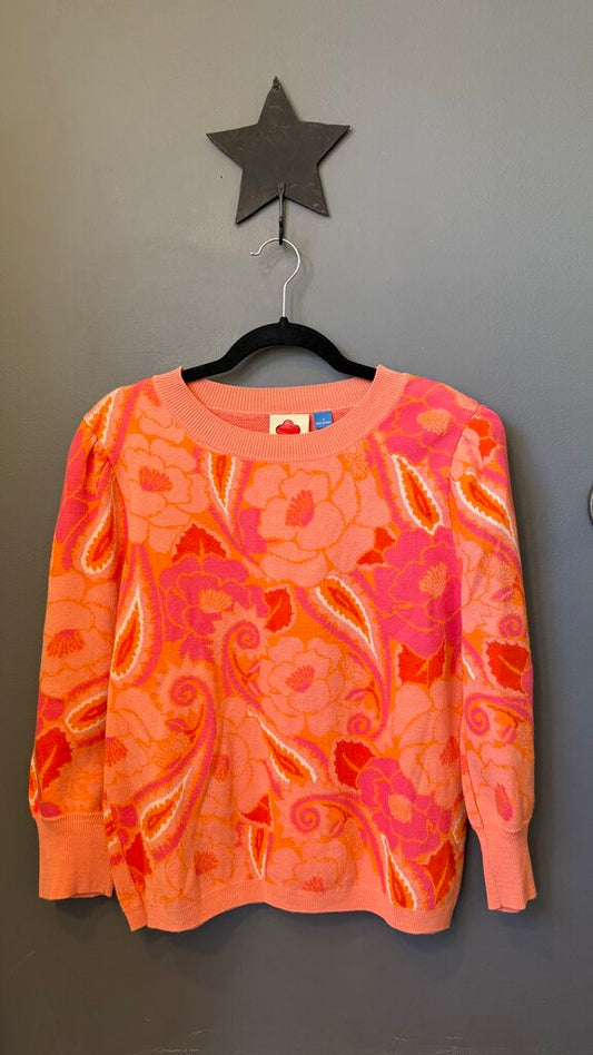 Floral Print Sweater