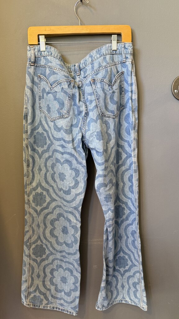 Floral Wide Leg Jeans