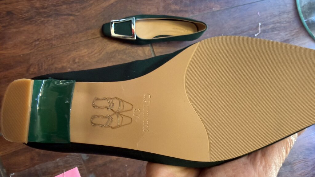 Satin Buckle Kitten Heels