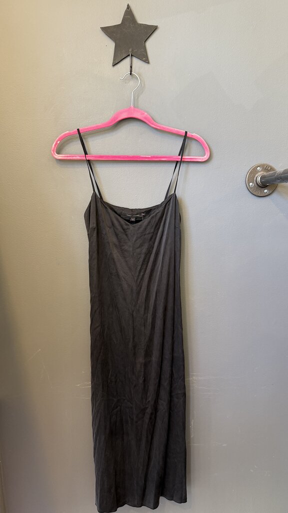 Sateen Slip Midi Dress