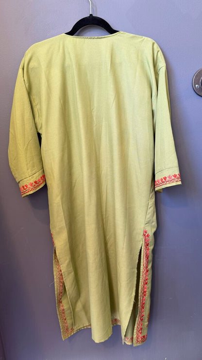 Embroidered Midi Tunic Caftan