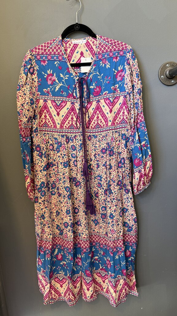 Printed Loose Midi Dress