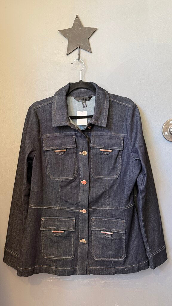 Dark Denim Fitted Jacket