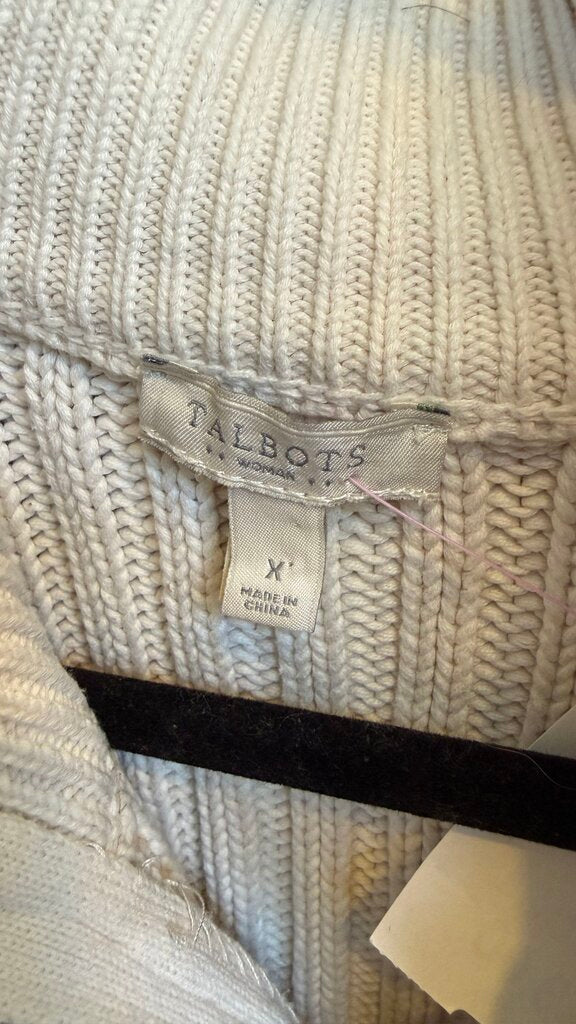 Cotton Ribbed Zip Sweater
