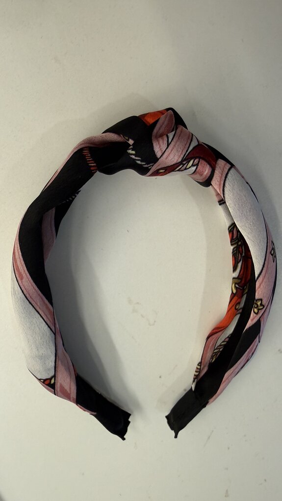 Satin Scarf Print Headband