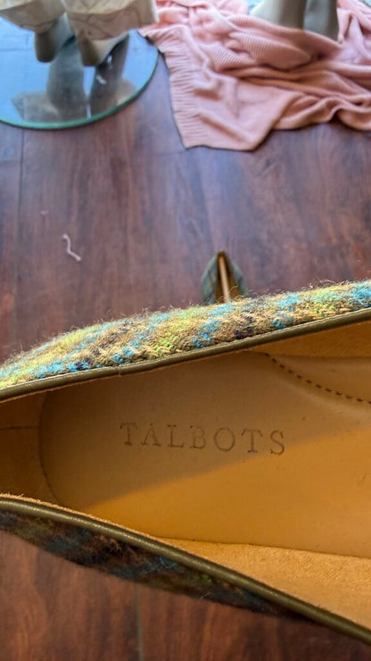 Tweed Tassel Pointed Flats