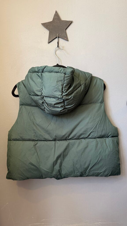 Crop Hooded Puffer Vest