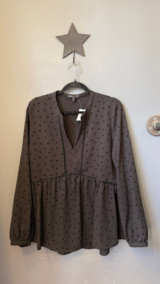Velvet Dot Blouse