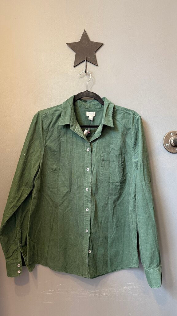 Micro Corduroy Button Up Shirt