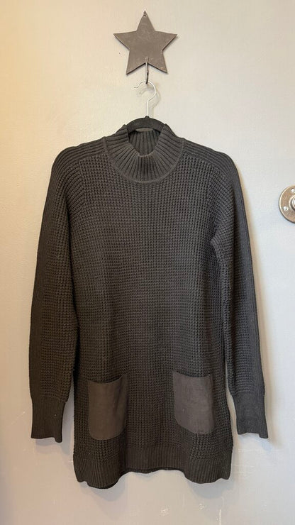 Mockneck Tunic Pocket Sweater