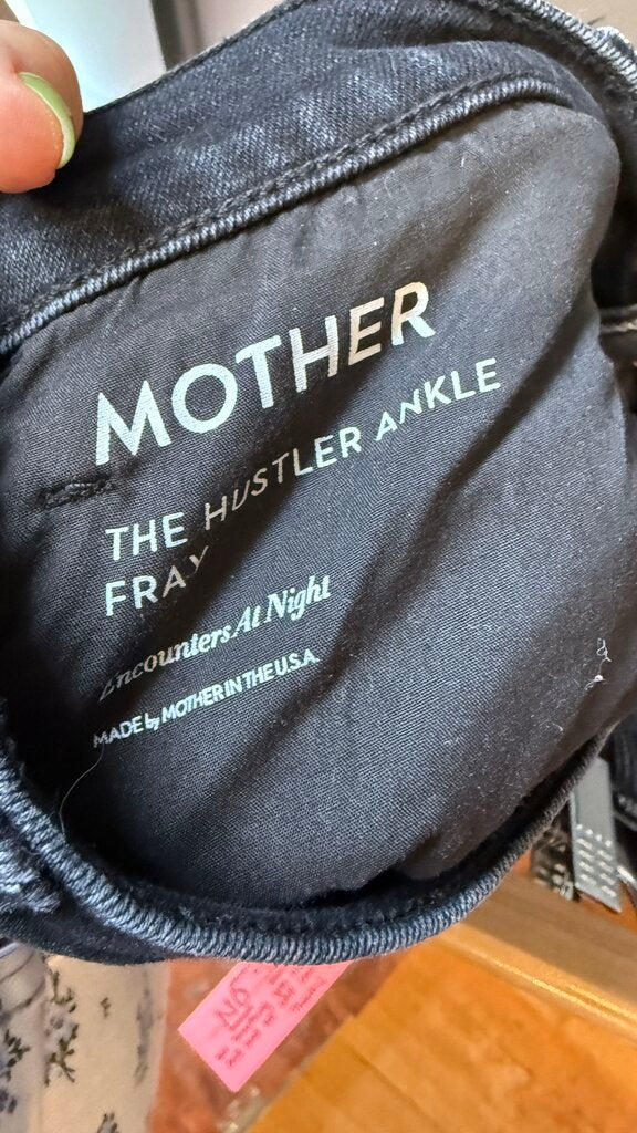 Hustler Ankle Fray Black Jeans